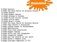 Reliving the Glory Days: A Deep Dive Into This 90s Nickelodeon Schedule