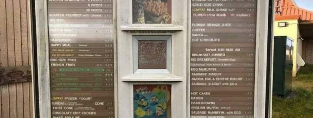 Throwback to the 90s: McDonald’s Old-School Drive-Thru Menu